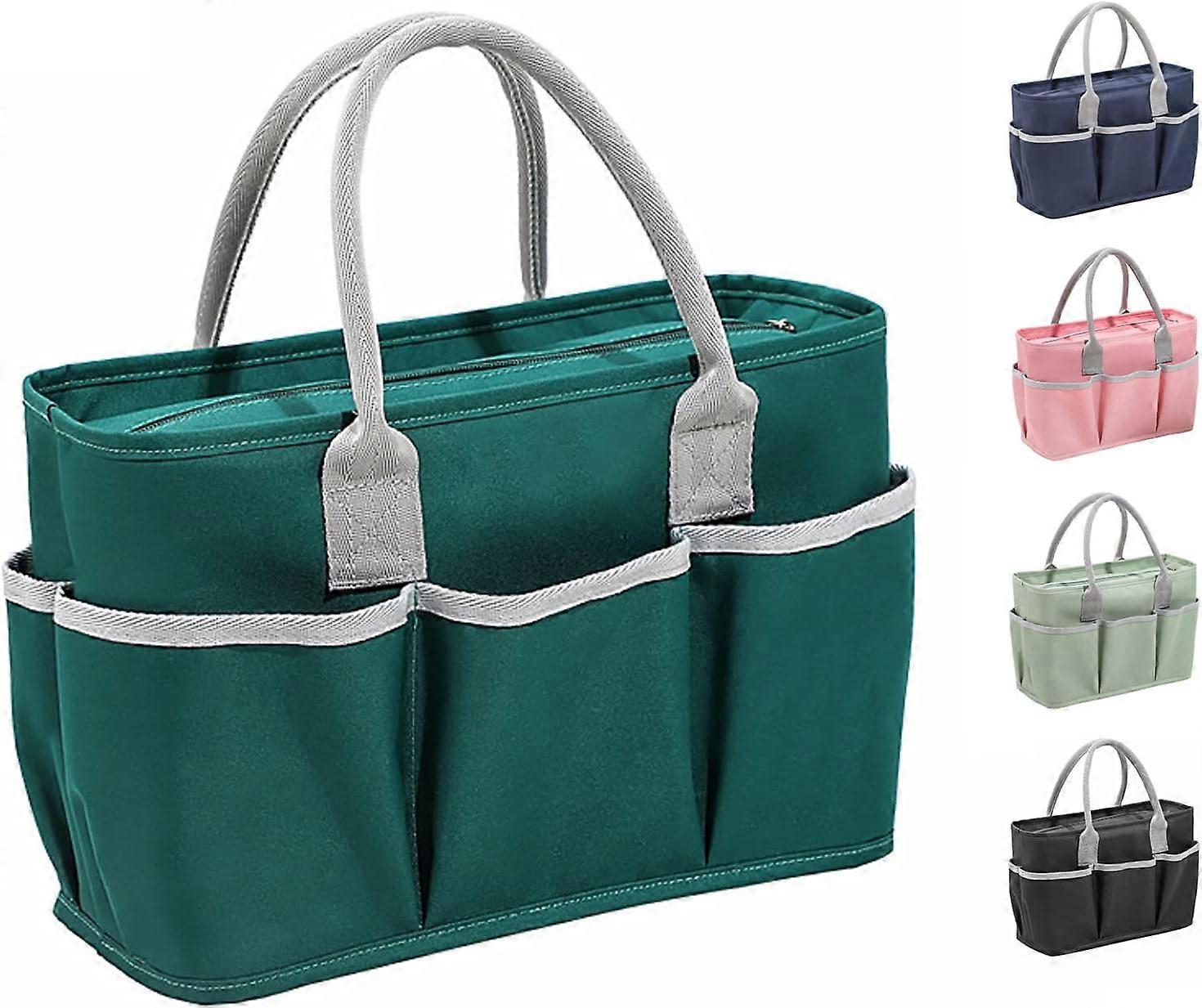 Insulated Lunch Bag, Large Capacity Lunch Bag, Cooler Bag with Multiple Pockets for Office Work, Picnic Shopping