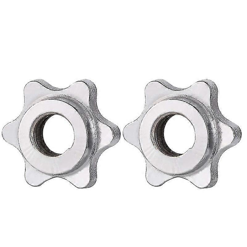 2pcs 25mm περιλαίμια spinlock barbell, αντιολισθητική βίδα περιλαίμιων ράβδων καρυδιών δεκαεξαδιστικών για την ανύψωση βάρους ράβδων αλτήρες για τις ράβδους barbells