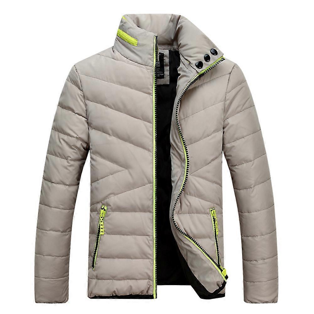 Short Man Down Coat Stand Collar Slim