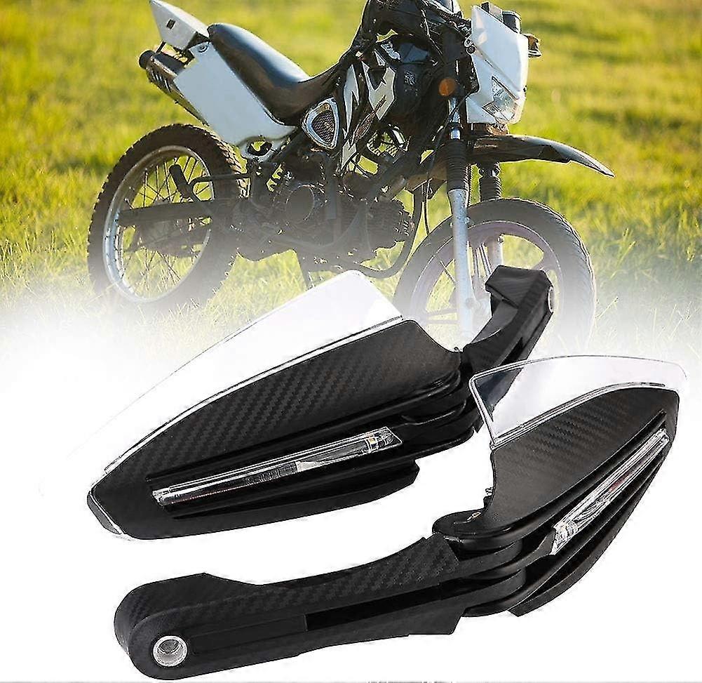 Hand Guard Protector - 2pcs 7/8" Universal Motorcycle Hand Guards Led Turn Signal Indicator Protector