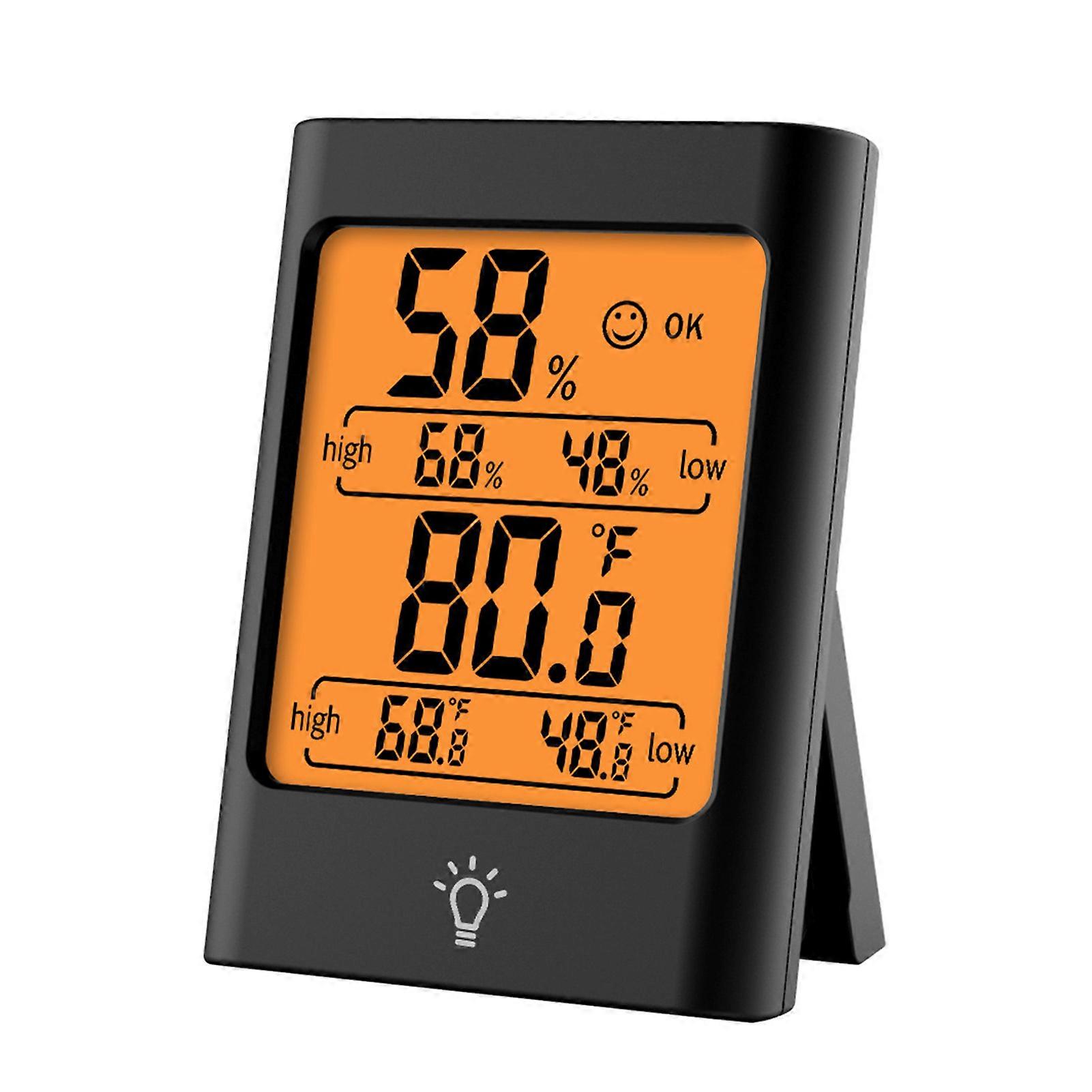 Digital Hygrometer Indoor Thermometer Temperature Humidity Meter Mini Weather Station Room Thermometer With Touch Back Light
