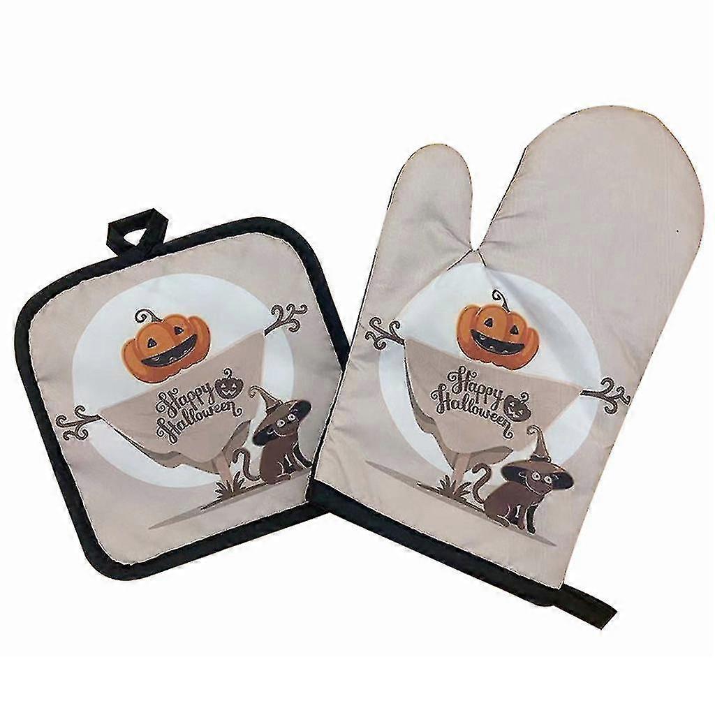 Halloween Durable Gloves With Hanging Loop Heat Resistant To Protect Hands Gift