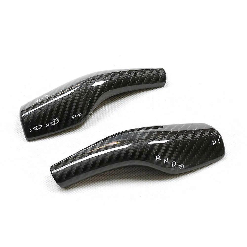 Motor Vehicle ControlsFor Tesla Model 3 Y Real Carbon Fiber Red Paddle Shift Extension Shifter Forged Carbon Steering Wheel Shift Add on Sticker 2023