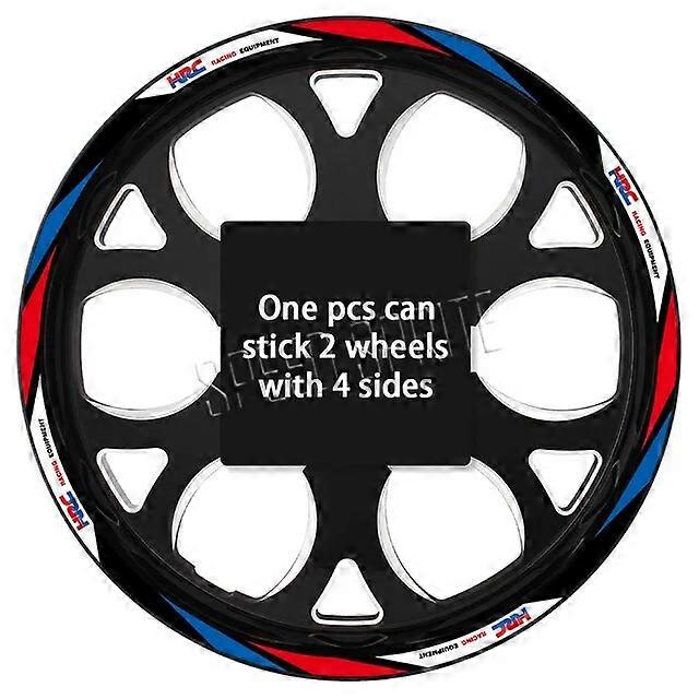 Reflective Wheel Sticker Rim Strips Tape Hub Decal Accessories For Honda HRC CBR650R cbr 600 rr CBR 600 F4 f4i CBR1000RR 250rVehicle Wraps
