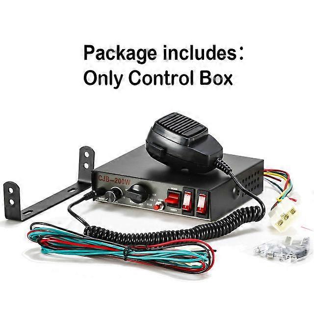 Car Siren Police Fire Ambulance Warning Alarm Speaker 200W 8 Loud Tone Sound Mic Loudspeaker System Auto Motorcycle Truck Horn
