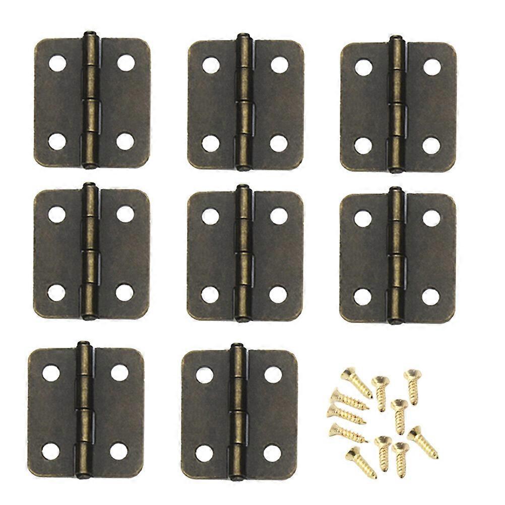 250pcs Professional Closing Spring Hinges Mini Metal Hinge with Screws