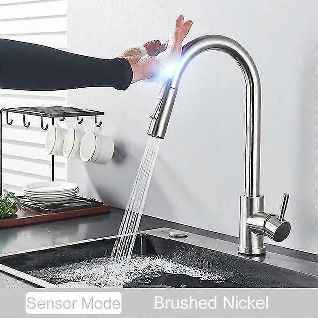 Pull Out Sensor Black Kitchen Faucet Sensitive Touch Control Faucet Mixer For Kitchen Touch Sensor Kitchen Mixer Tap