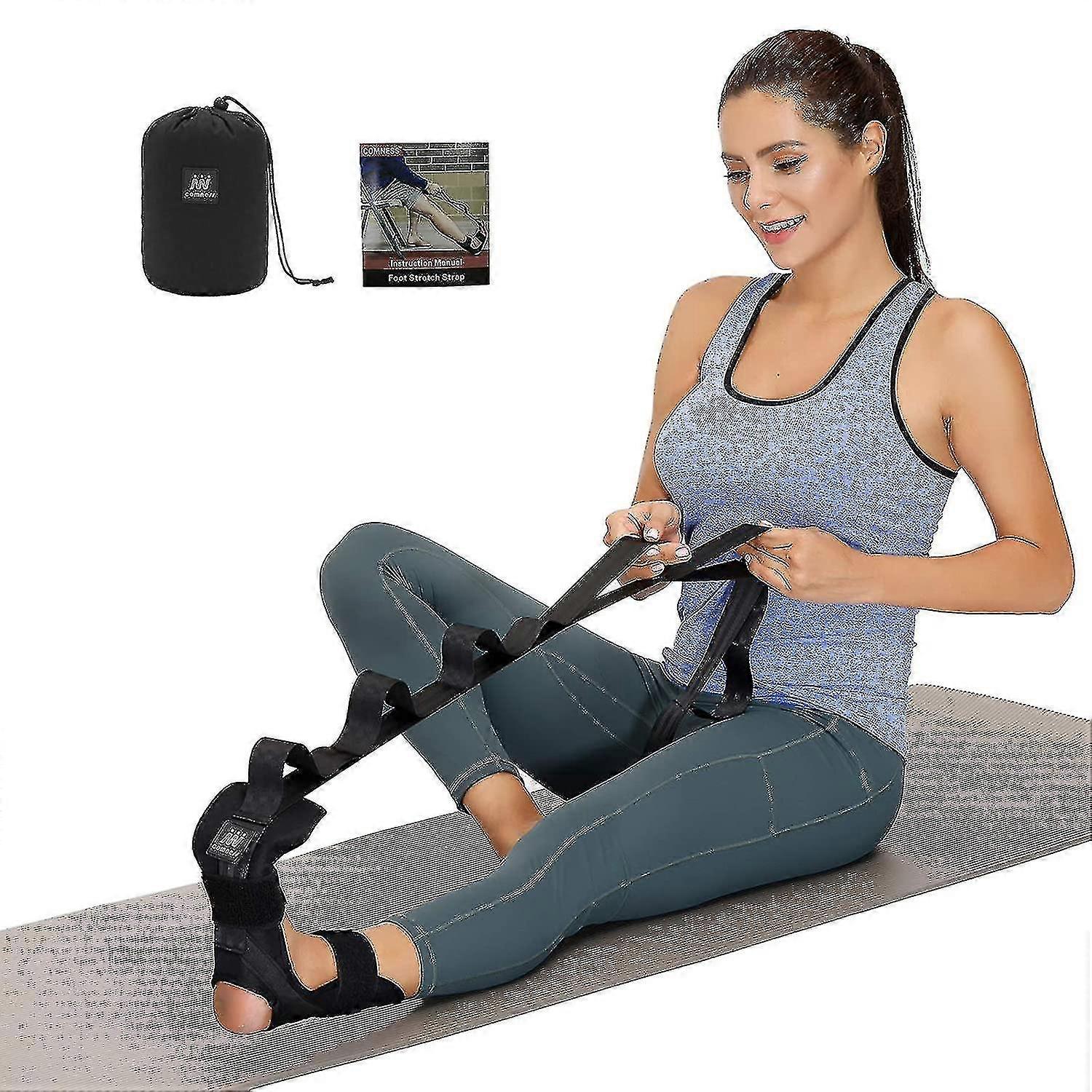 Foot And Calf Stretcher-stretching Strap For Plantar Fasciitis