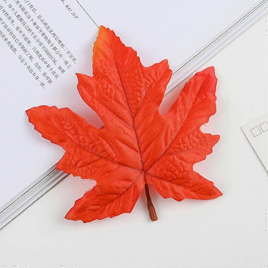 10Pcs High Quality Silk Maple Leaf Halloween New Year Christmas Decoration Autumn for Home Wedding Scrapbooking Artificial Plant