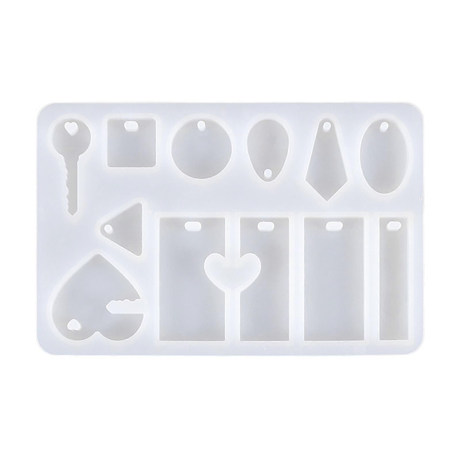 Keychain Casting Silicone Mold DIY Tag Bone Shaped for Key Ring Pendant Mould