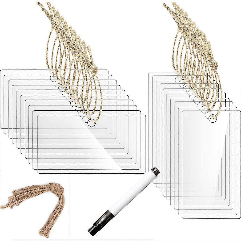 Pantry Basket Clear Tags Storage Blank Label Holders Removable Pack of 10/20