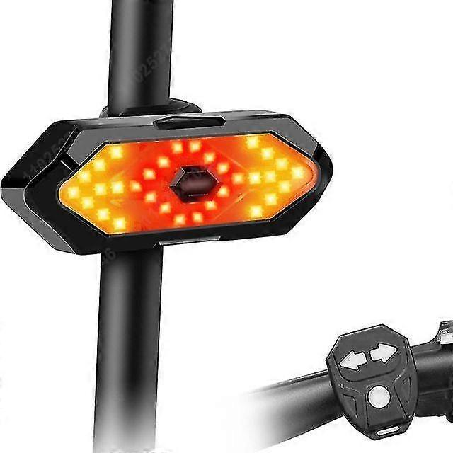 1/2pcs Bicycle Turn Signal Light Wireless Remote Control Usb Rechargeable Front Rear Bike Tail Lights For Mtb Scooters Mtb Road