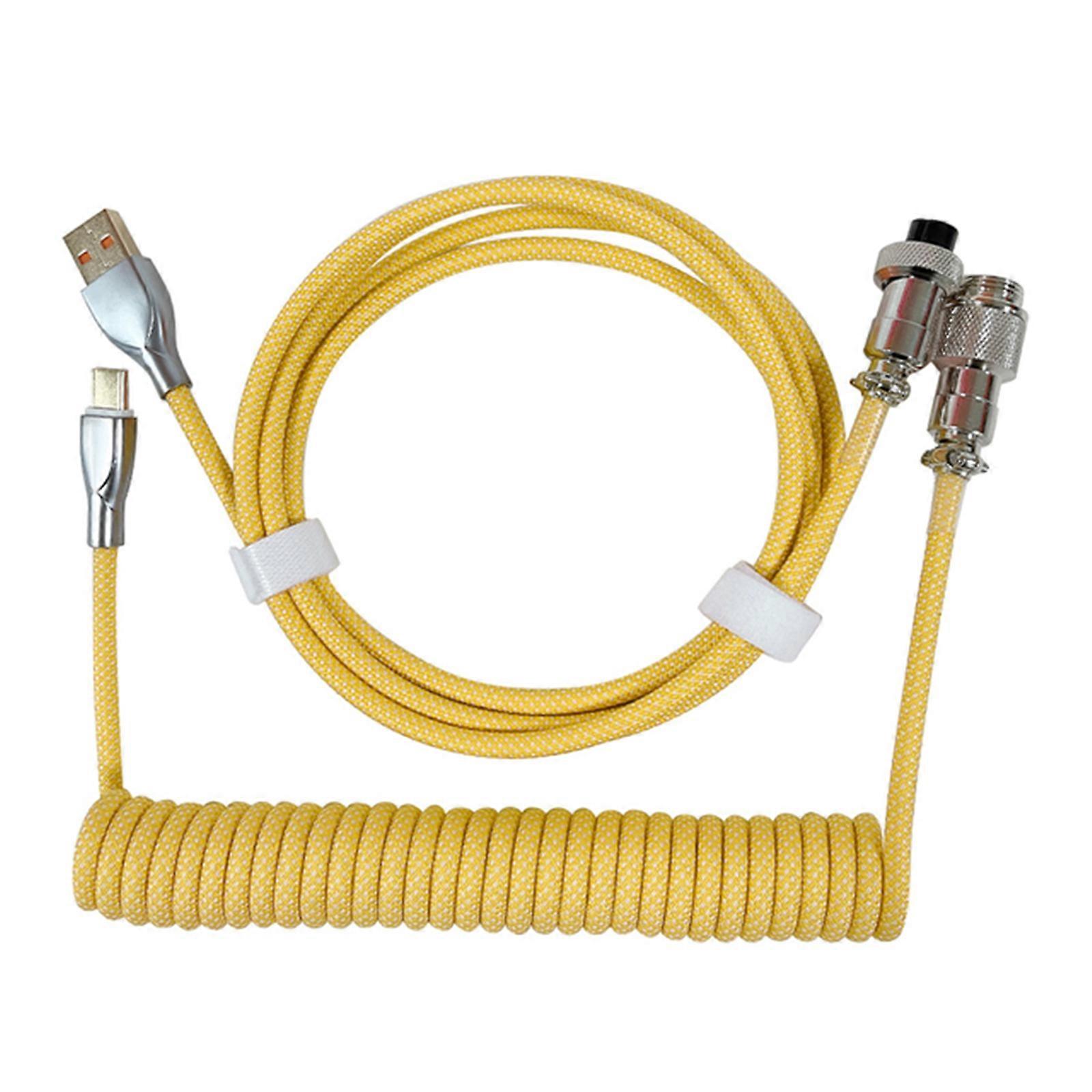 Cablu USB RGB tip C tip 1.8M pentru tastatură mecanică Conector aviator