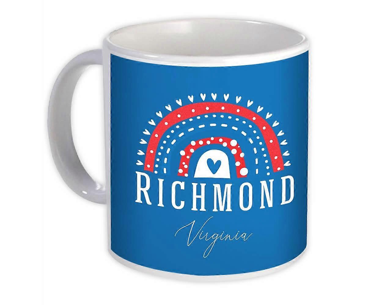Gift Mug: Richmond Virginia USA Rainbow
