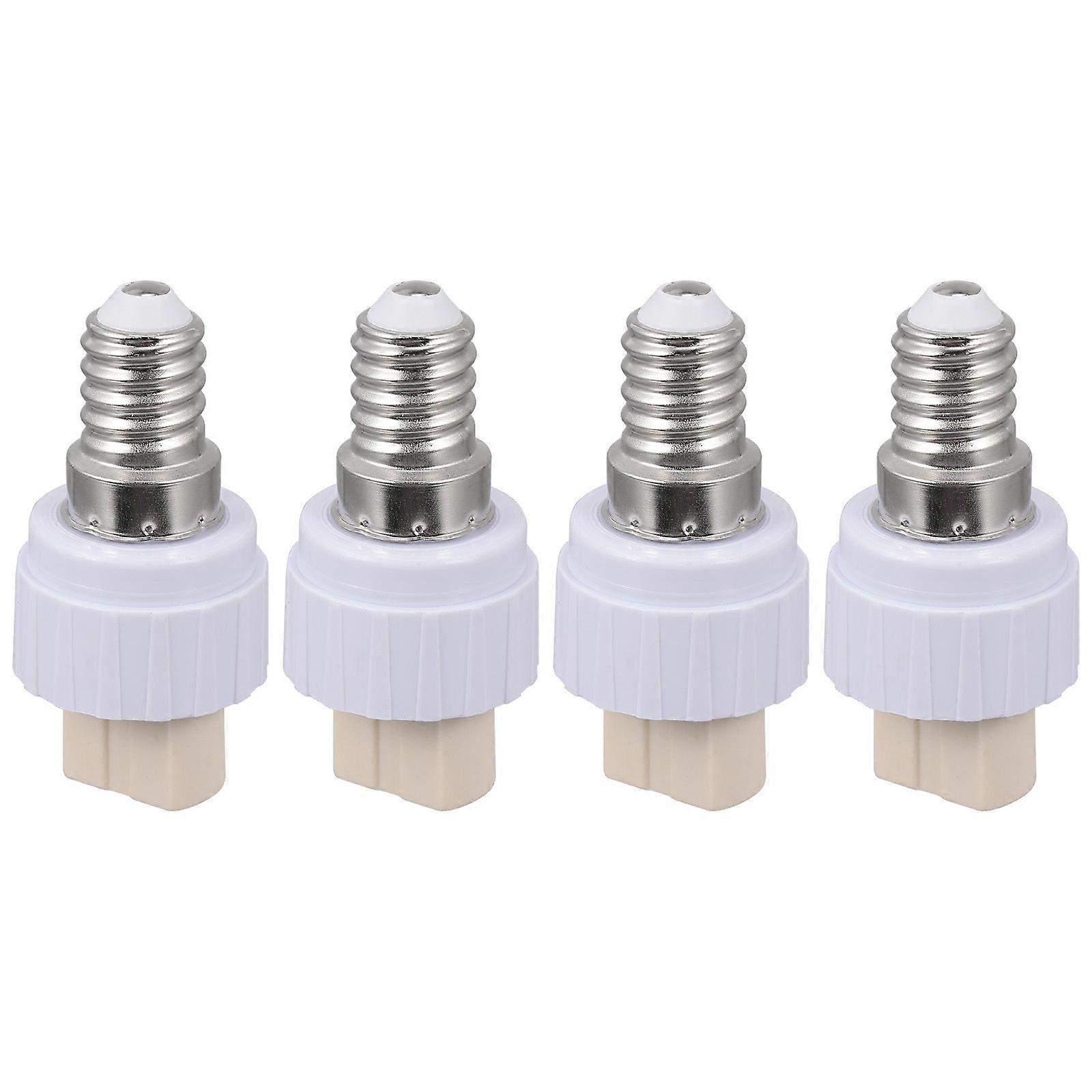 4pcs Lamp Bulb Adapter Lamp Socket Converters E14 to G9 Lamp Holder Converters