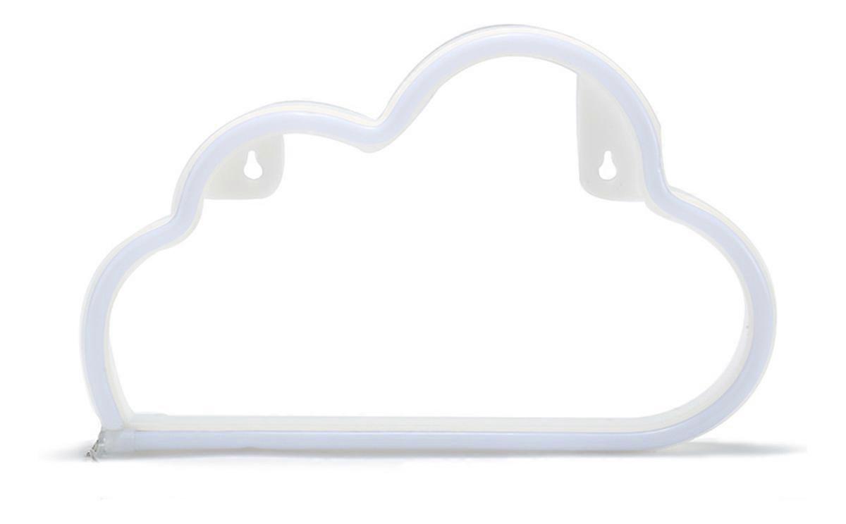 LED New Neon St. Cloud Shape Decorative Light USB Battery Box Color Light String(1Pcs)