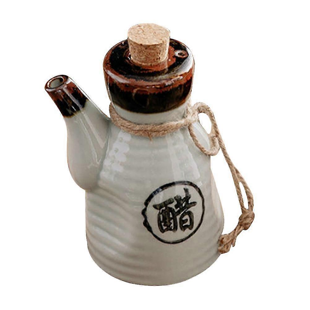 Ceramic Condiment Bottle Japanese Style Oil Pot Ceramic Spice Bottle Home Seasoning Bottle