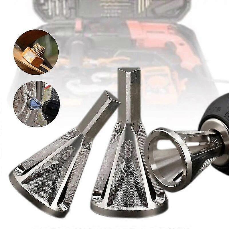 2pc Deburring External Chamfer Tool Stainless Steel Remove Burr Tools For Metal Drilling Tool