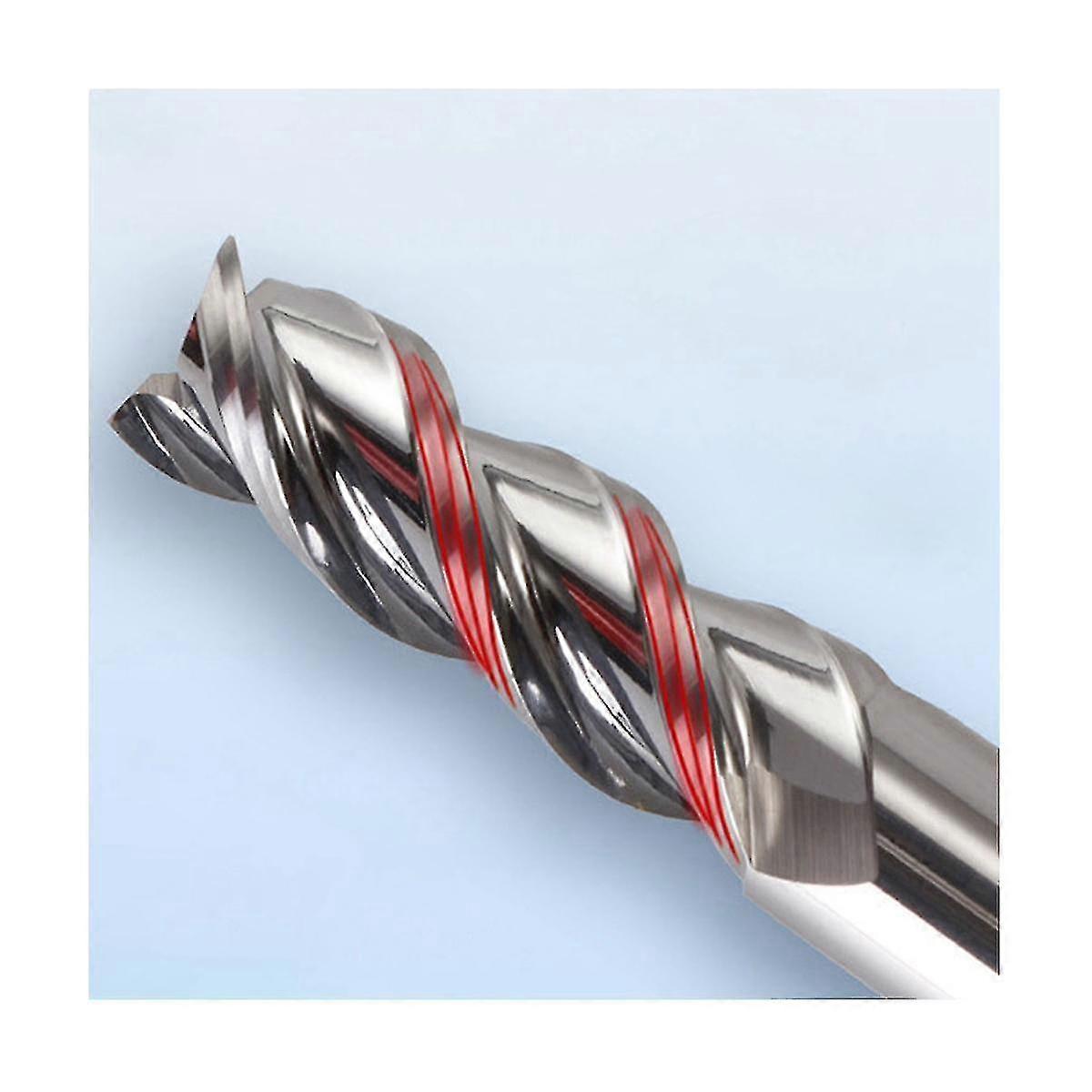 5pcs 55 Degrees Spiral Upcut Router Bits Set 6mm Solid Carbide Cnc Wood ...