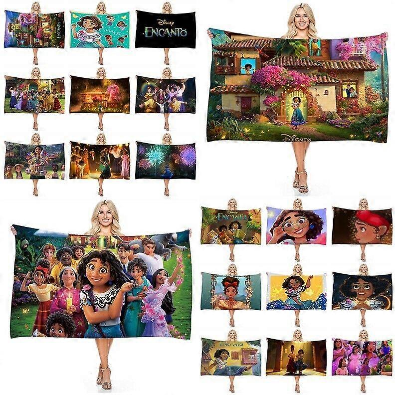 Magic Full House Encanto Digital Print Rectangular Bath Towel Towel Beach Towel