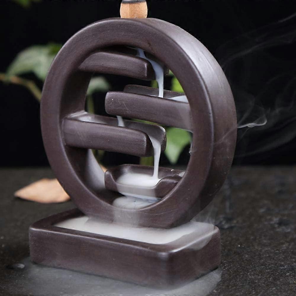 Ceramic incense burner with 10 incense cones