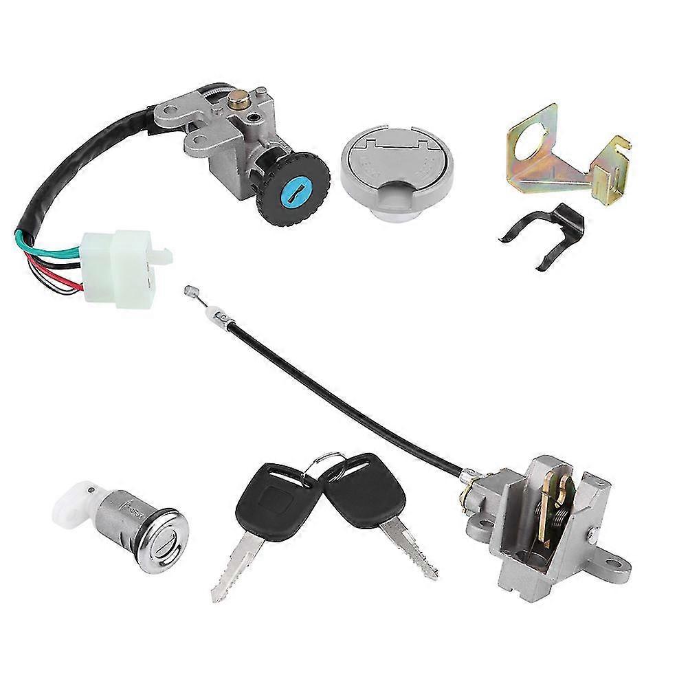 Ignition Switch, Ignition Key Lock, Gas Tank Cap, Motorcycle Ignition Switch, Ignition Switch Key Lock For Gy6 50cc, Motorcycle Gas Tank Lock