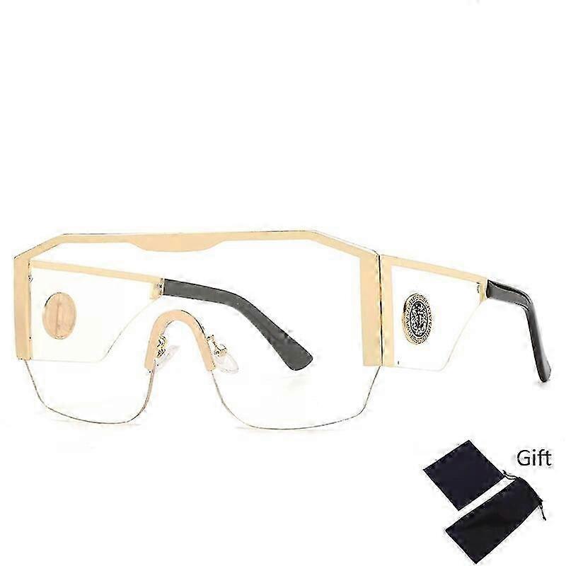 Emosnia Oversized Classic AdultoÓculos de sol adulto One Piece Brand Design Windproof Sun Glasses Sports Shield Big Frame Masculino UV400