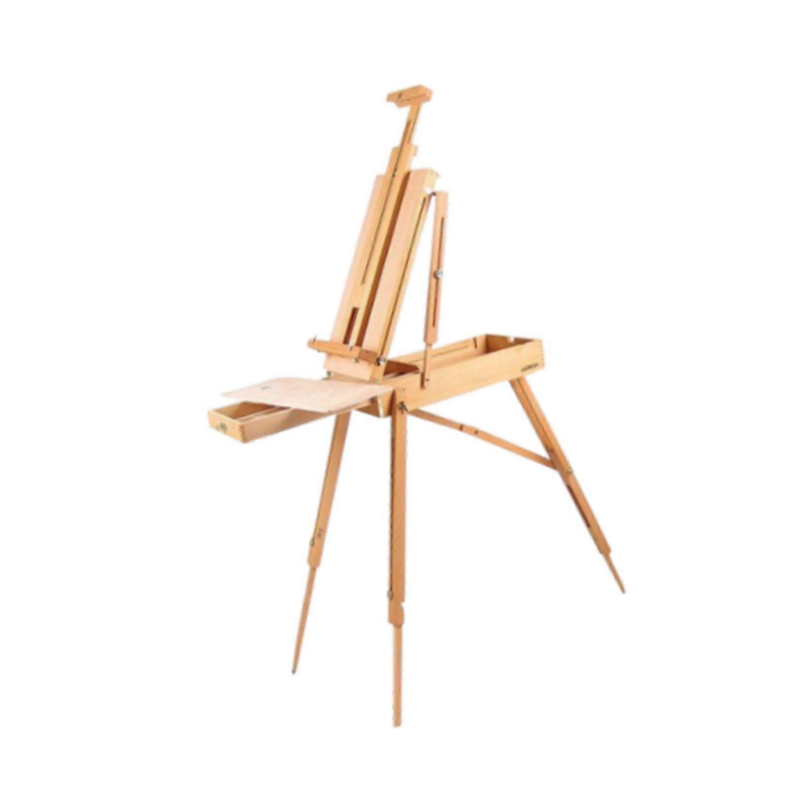 Wooden Painting Easel Adjustable Sketch Box Easel for Indoor Painting Drawing