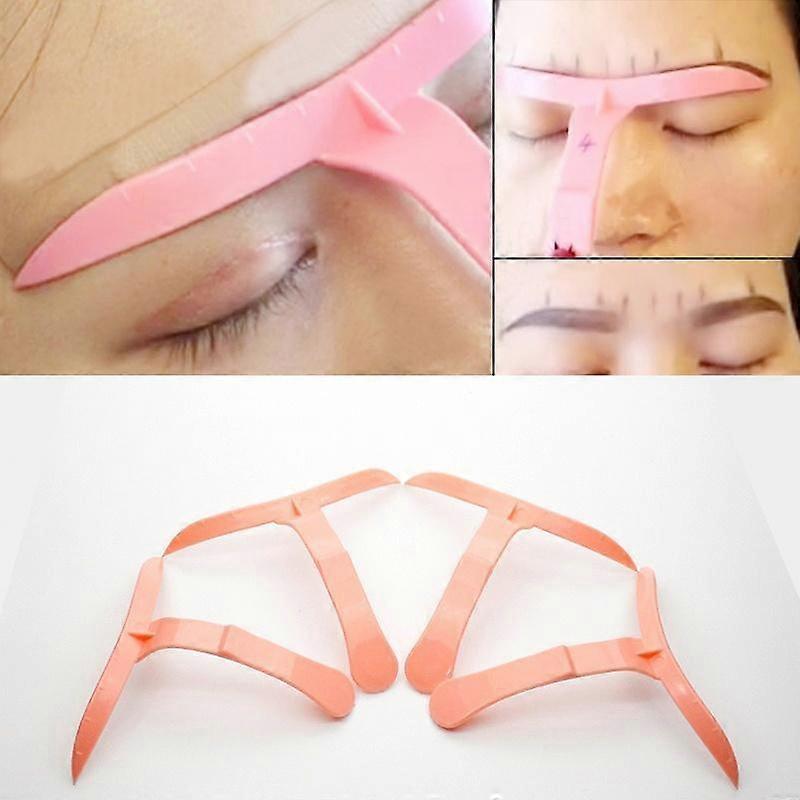 4 Pcs Set Eyebrow Shaper Template Stencil Ruler Definition Permanent Makeup