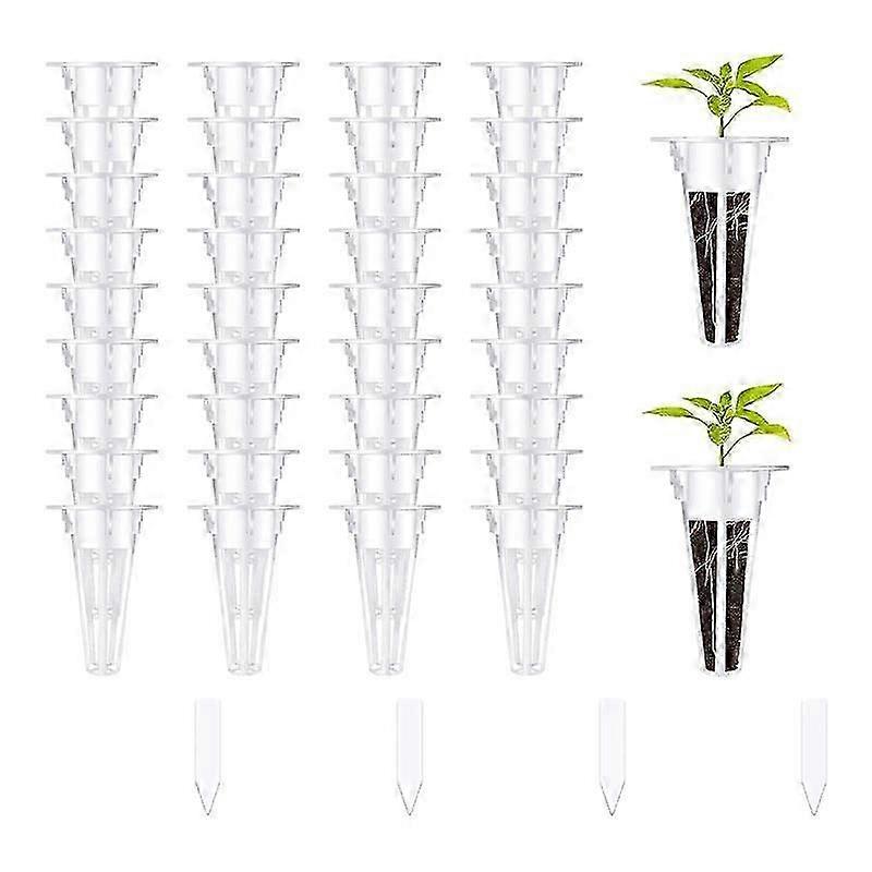100pcs Grow Baskets, Hydroponic Seed Pods Baskets Replacement Compatible Hydroponic With 100 Pcs Pl