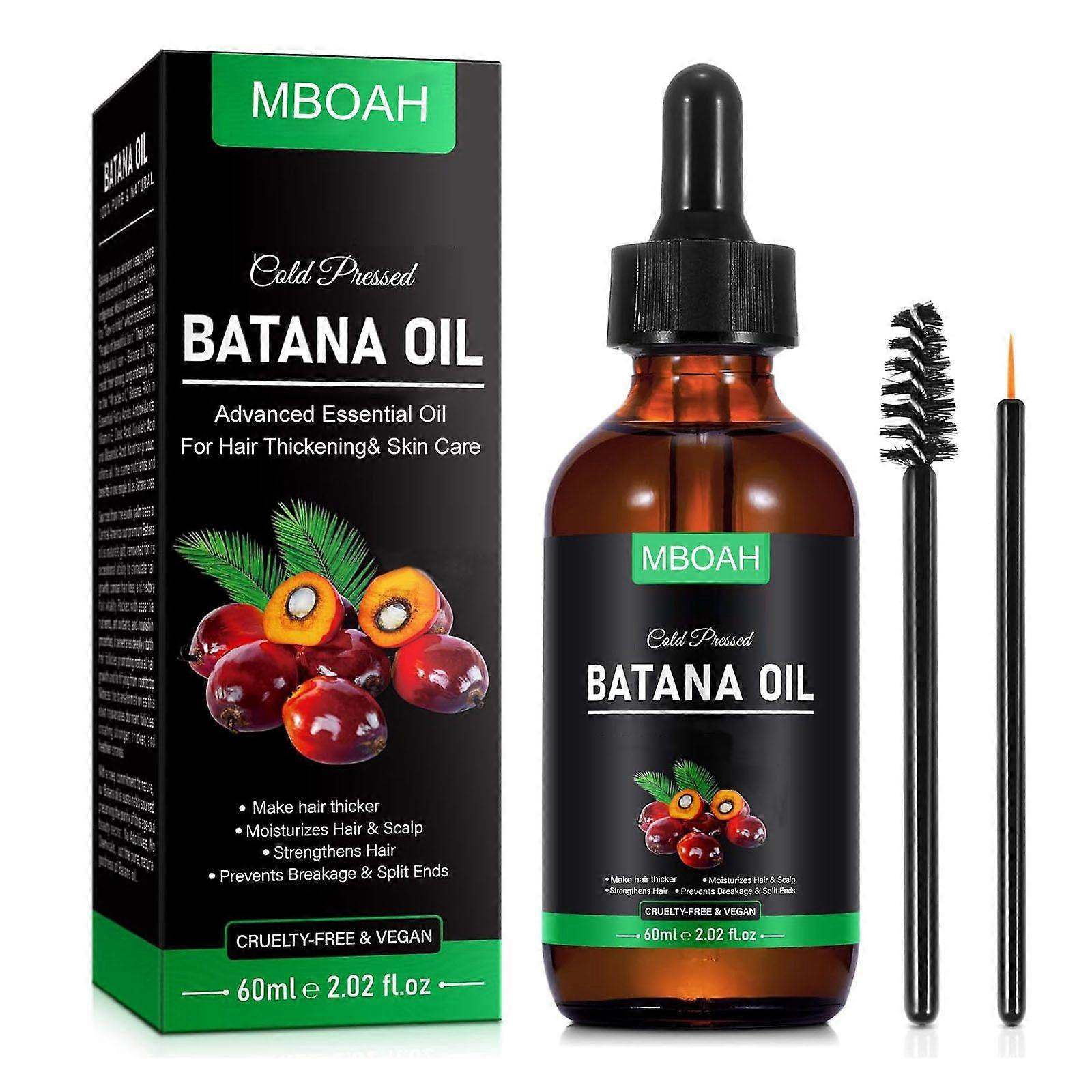 Batana Oil Organic for Hair Growth, Batana Oil από την Ονδούρα, Hair Growth Oil για όλους τους τύπους μαλλιών, ενισχύει τη λάμψη και τη θρέψη