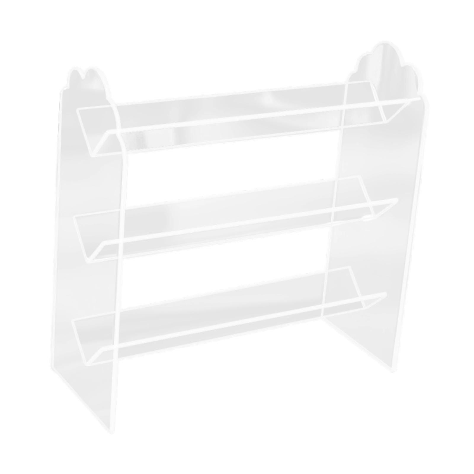 Clear Donut Tray 3 Layer Rectangular Donut Holder for Candy Macaron Home