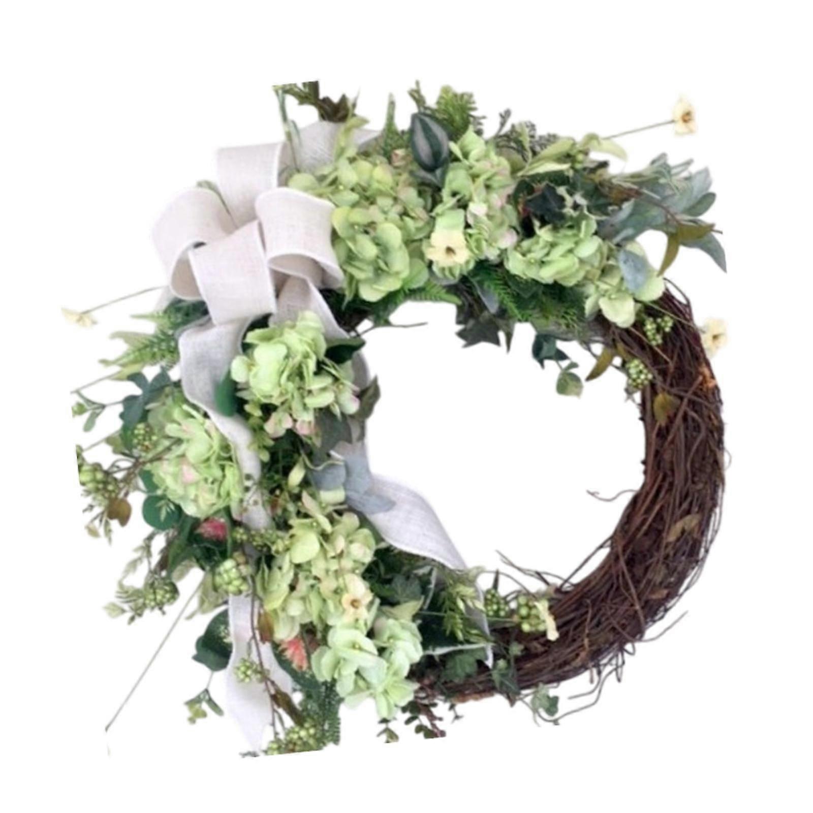 Corona artificiale in rattan per il festival dell'interno dell'ufficio