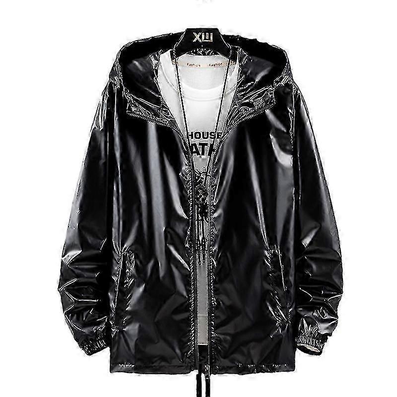 Jaqueta Refletiva Masculina Impermeável Soft Shell Jaqueta Esportiva com Capuz