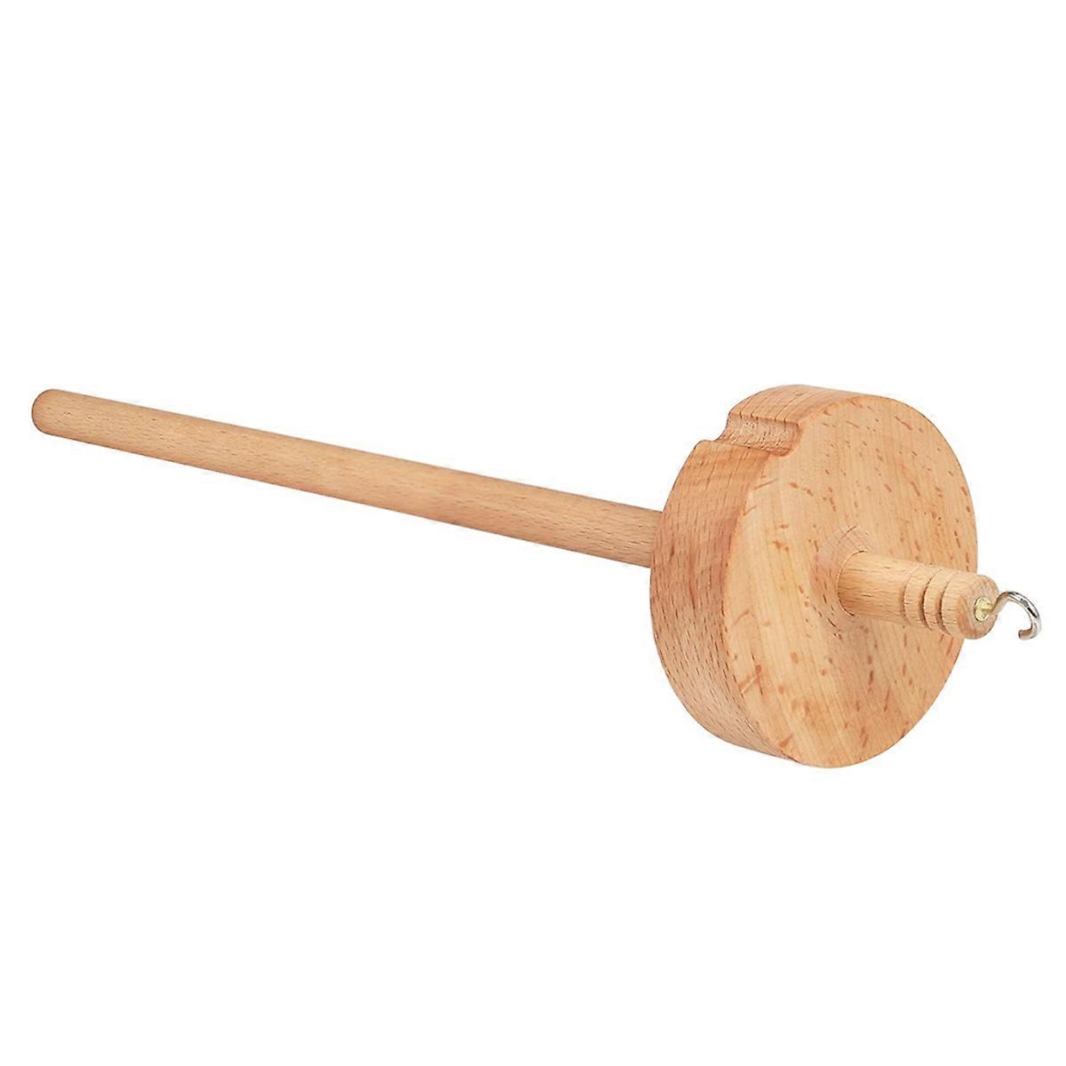 Drop Spindle Top Whorl Yarn Spinner for Crocheting Wheel for Yarn Making Hand Carved Wooden Spindle Tool
