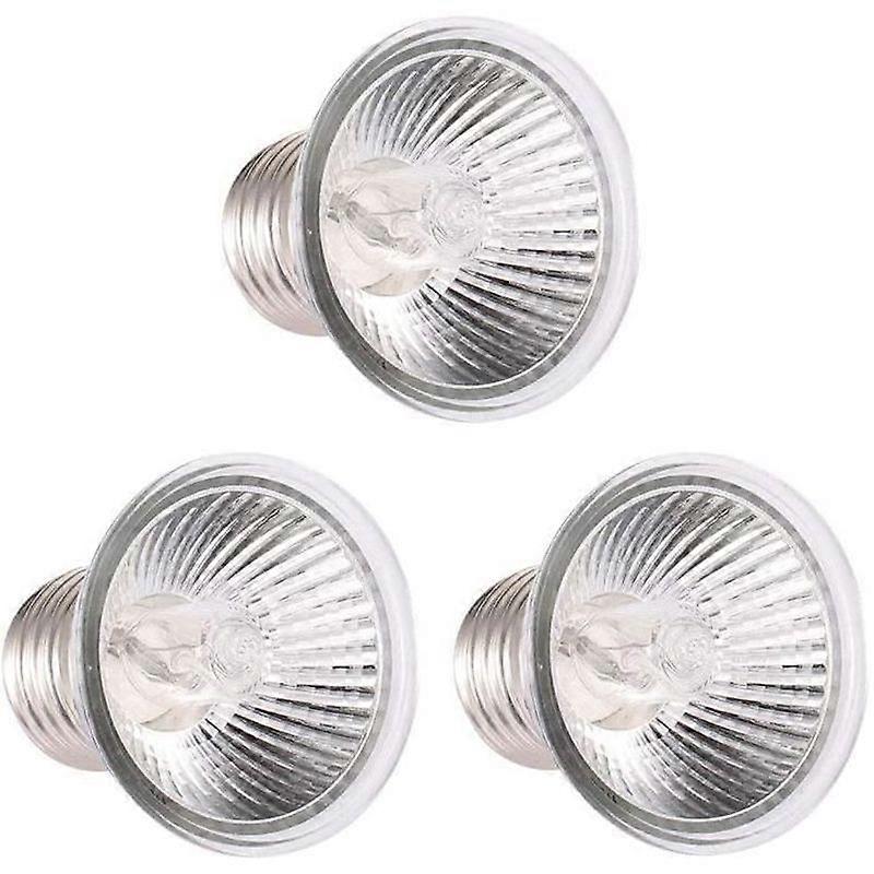 25W Heat Lamp UVA UVB Warming Lamp Heating Bulb for Reptiles Lizard Turtle Aquarium Bulb * 3