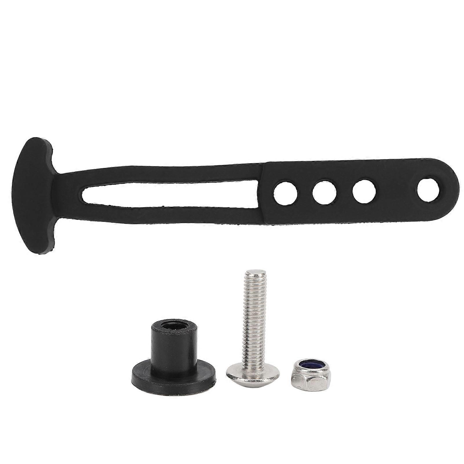 Boat Telescoping Ladder Rubber Strap Marine Secure Retaining Latch Band for Pontoon Yacht Roof RV 2 3 4 Steps Telescoping Ladder Adjustable 4 Holes