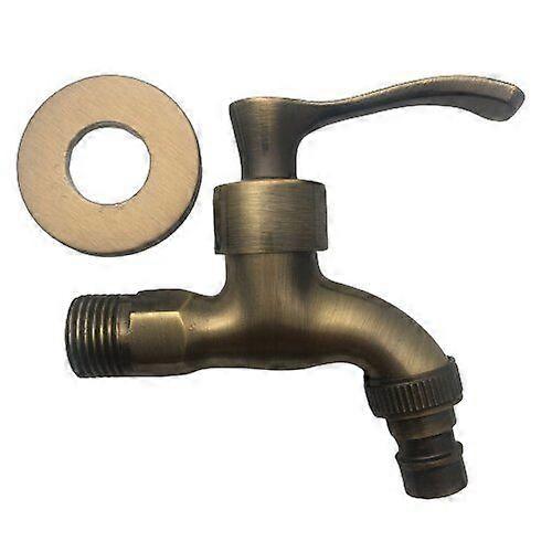 Antique faucet single cold washing machine mop pool faucet into the wall retro faucet