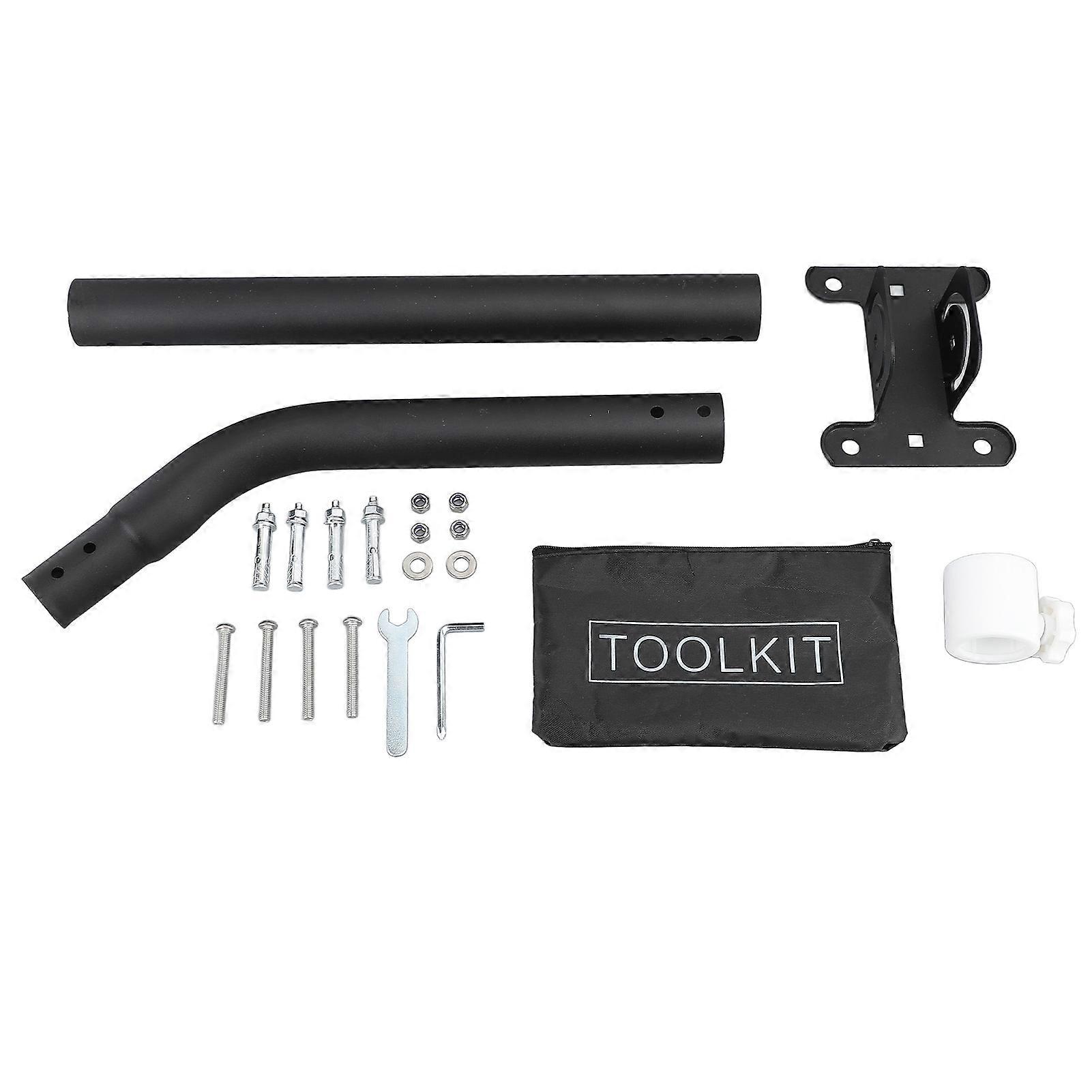 Mounting Kit for Starlink Adjustable Pivot Lock Bracket J Pole Mast Satellite Internet Mount Adapter for Wall Eave Roof Mounting