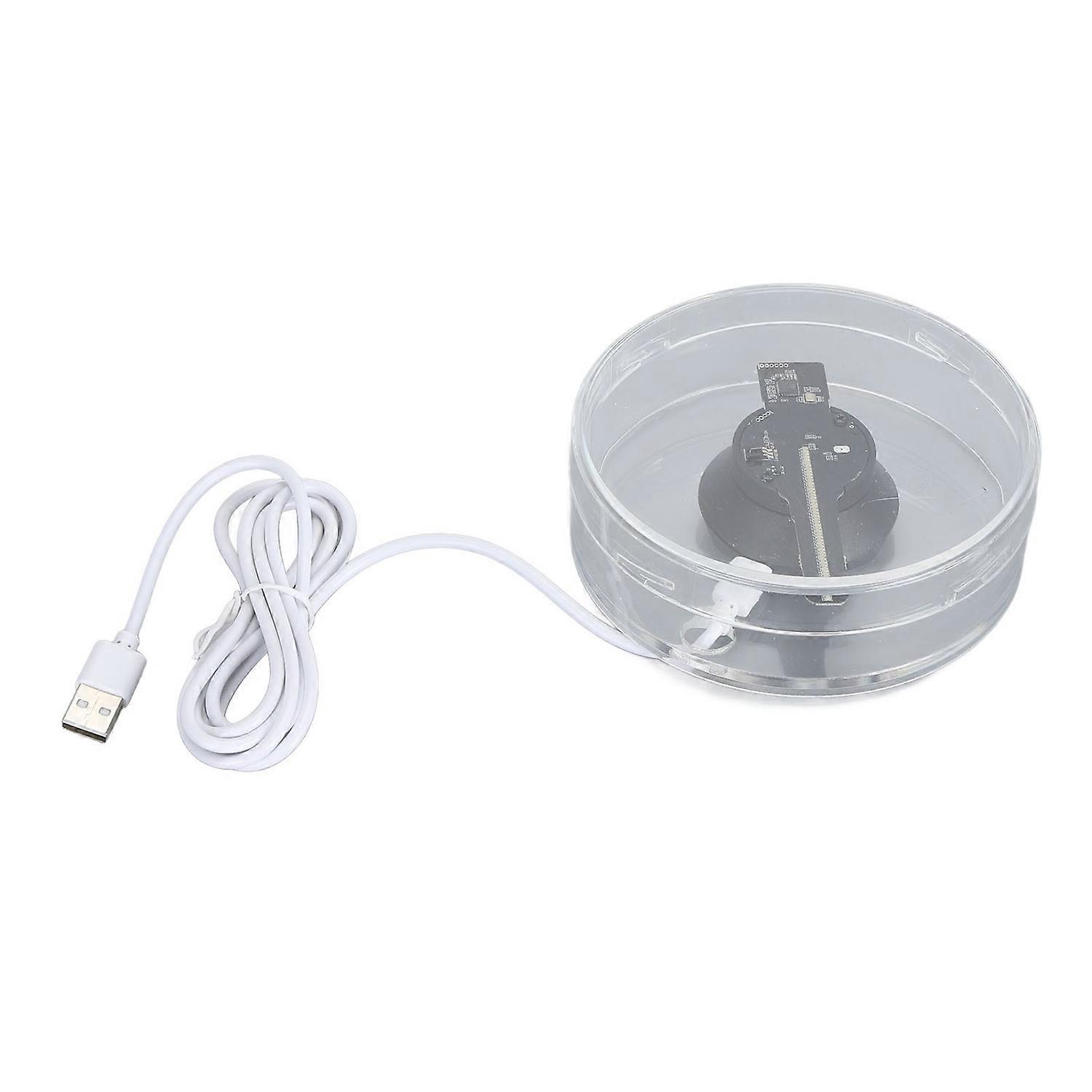 WiFi 3D Holographic Fan 11cm Naked Eye 3D Holographic Projector 3D Advertising Machine with LED Ligh