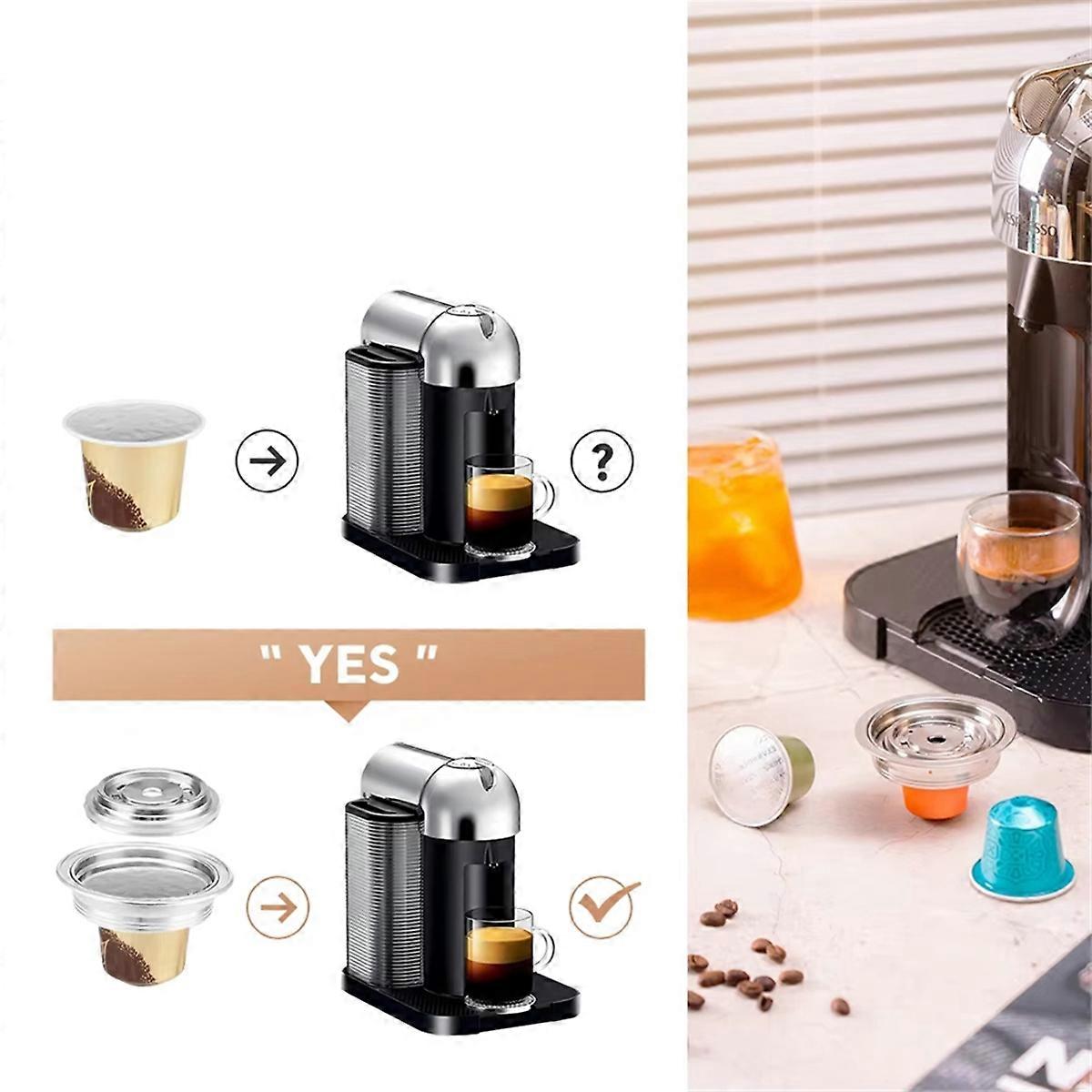 Reusable Capsule Adapter for Vertuo Next Machine Compatible for Coffee Capsule Pods 150ml