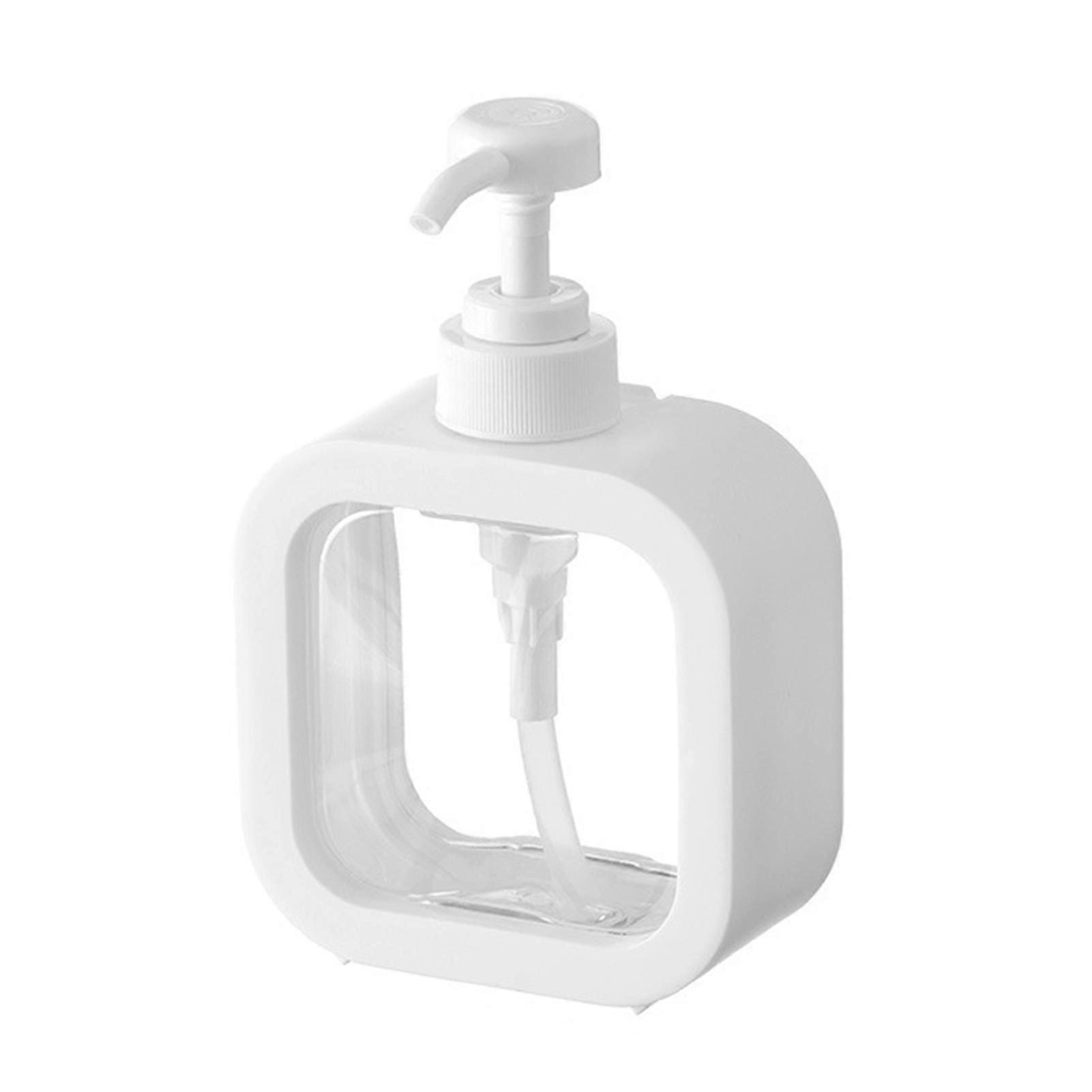 300/500ML 皂液器防滑可再填充塑料压制沐浴露瓶化妆