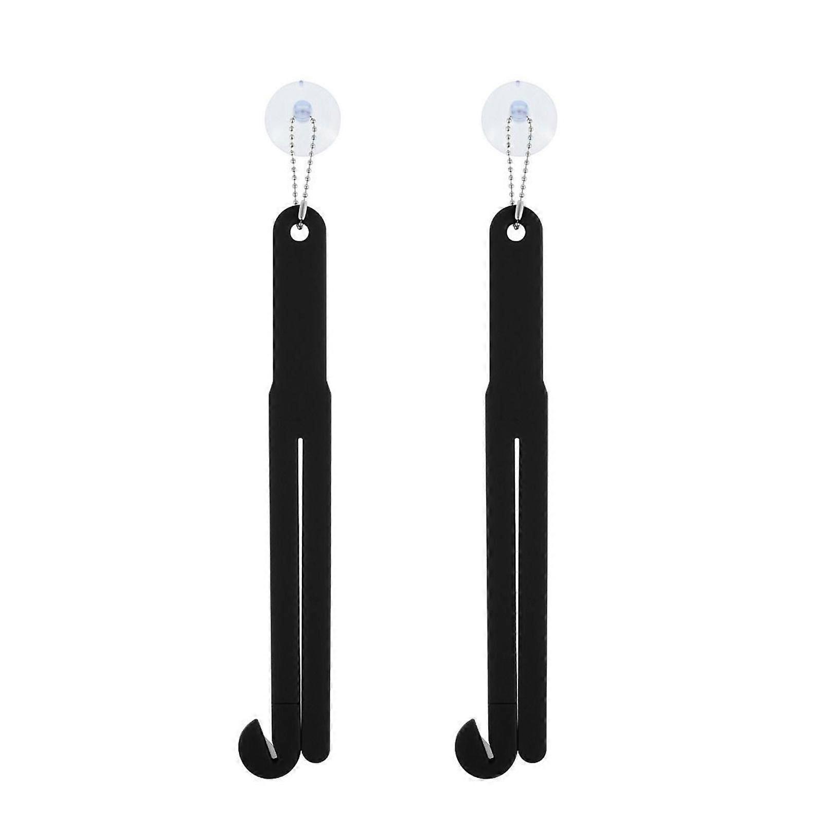 2 Pcs Plastic Food Bag Cutter Squeezer with Chain and Suction Cup Portable Package Opener Practical Kitchen Tool Slicer