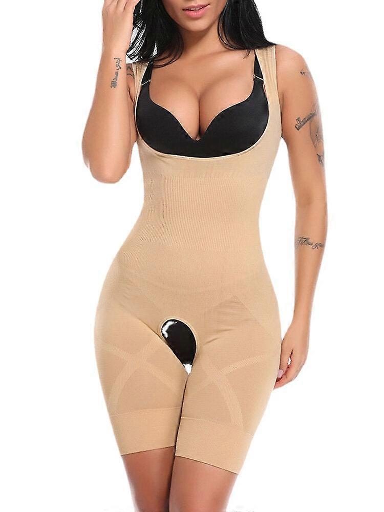 נשים פרחוני הדפס ריב תמיכה בחזה הרזיה נושם Onesies Shapewear