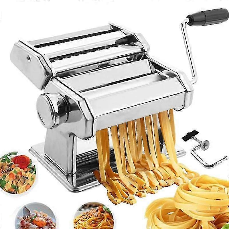 Manual Hand Crank Pasta Press With 7 Adjustable Thicknesses