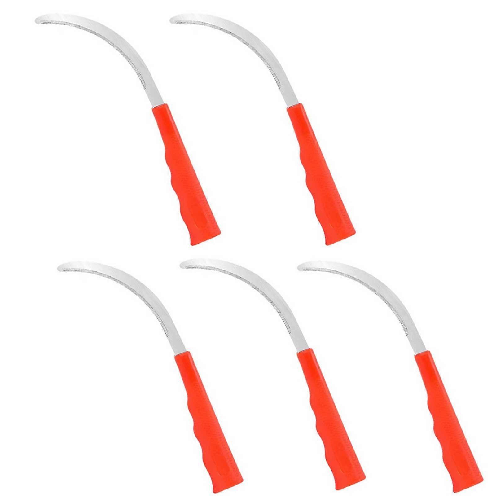 5pcs Saw Sickles for Grass Cutting Stainless Steel Grass Cutting Sickles Garden Tool