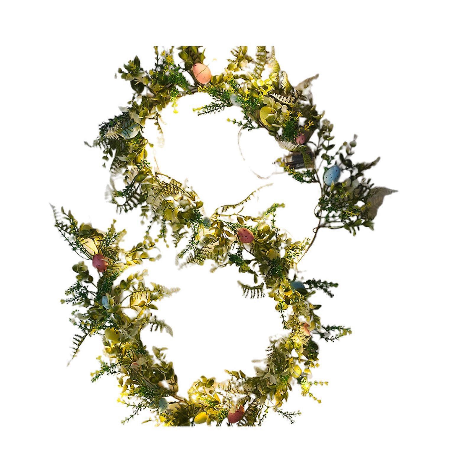 Hand-Painted Easter Eggs Set - 12 Pieces Glass Easter Home Decor