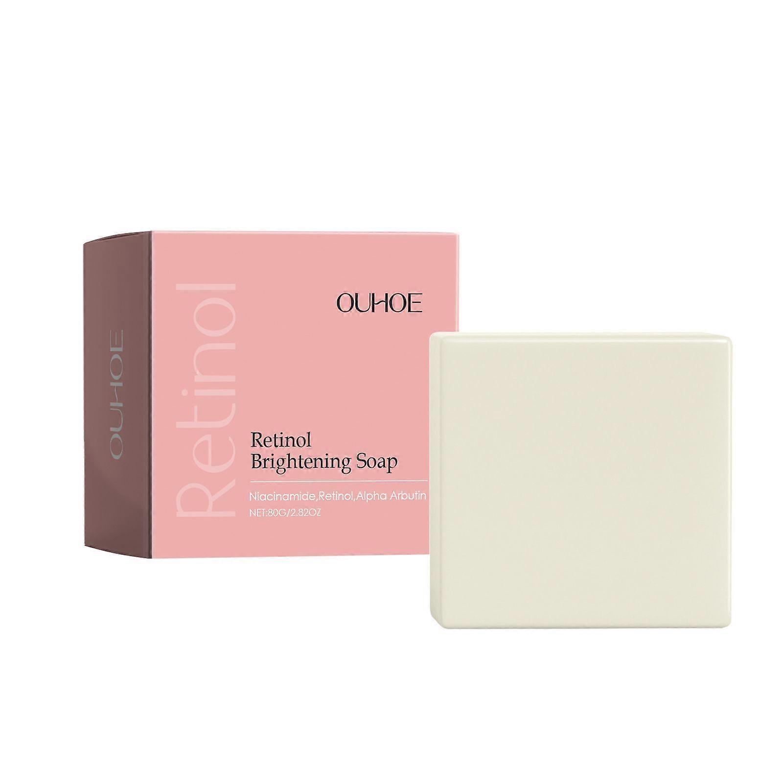 Ouhoe Facial Soap Gentle Cleansing Facial Skin Firming Smooth Moisturizing Translucent Daily Facial Soap