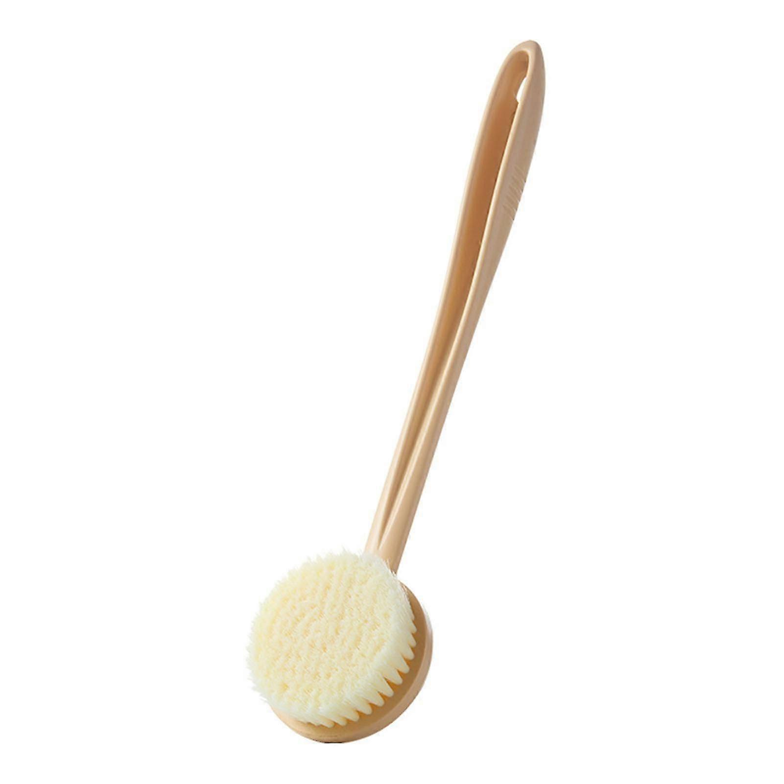 Soft Shower Brush with Long Handle Back Reusable Exfoliating Massage Scrubber