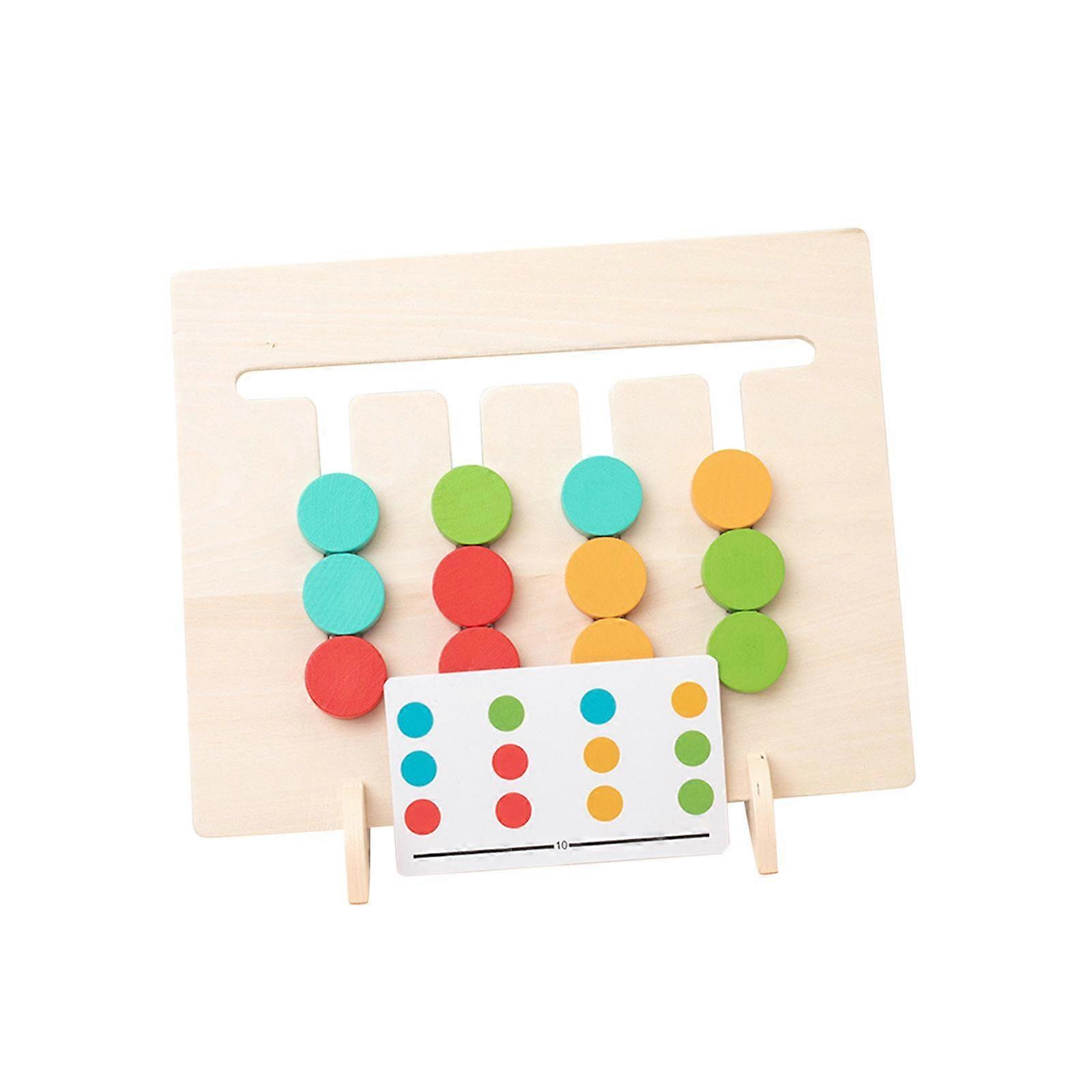 Funny Slide Puzzle Color Sorting Matching Developmet toy Thinking Game Early